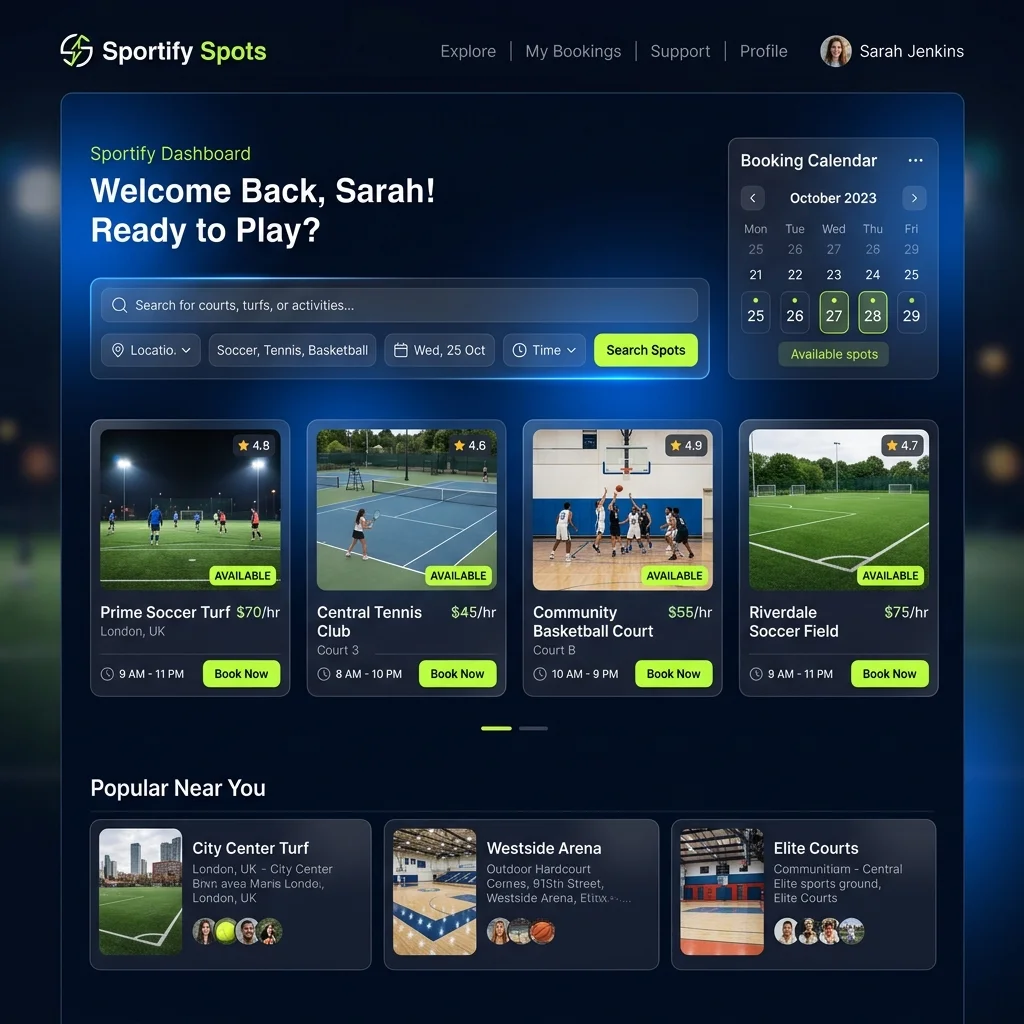 Sportify Spots (Done & Updating)